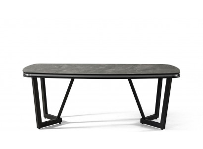 Moderní jídelní stůl jídelna dřevo jídelní stoly stůl styl černý design
