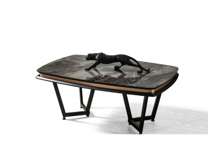 Perfektní design stolku pro moderní luxusní obývací pokoj s novinkovými dřevěnými prvky.
