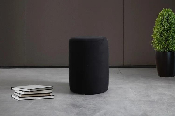 Černý stolička obývací pokoj polyester polstrovaný sedací polštář luxusní.