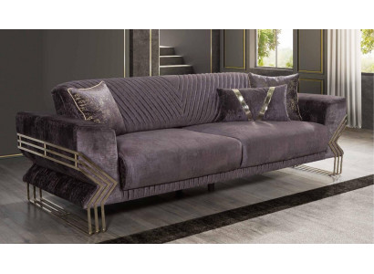 Elegantní třísedák Moderní obývací pokoj Luxusní pohovka s třemi sedadly