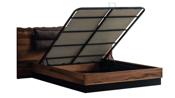 Moderní ložnice Návrhářská postel 2x noční stolky Šatní skříň