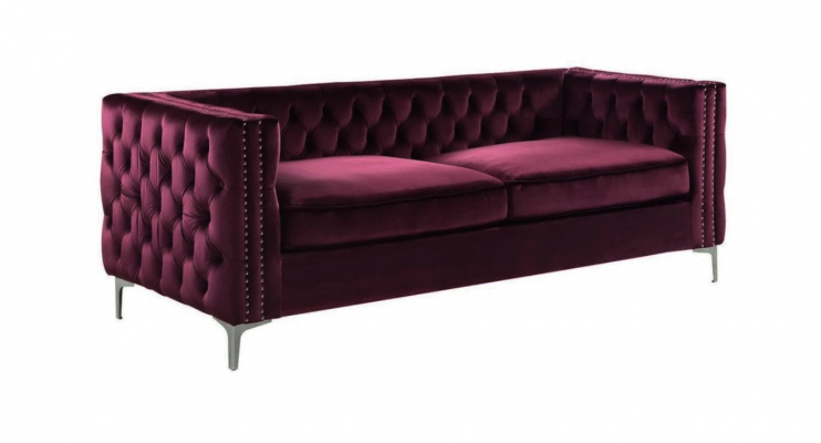 bordaux chesterfield pohovka luxusní sametová látková souprava gaučů gauč set knoflíky polstrování nové