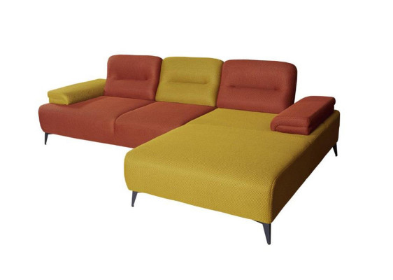 Zweifarbiges L-Form Ecksofa Designer Wohnzimmer Sofa Moderne Couchen