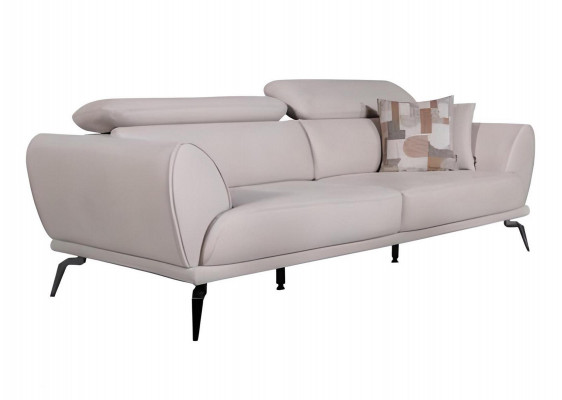 Bílá obývací místnost 3místná designová luxusní pohovka Moderní nábytek Nový.