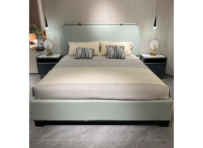 Luxus Ložnice Sada Moderní Manželská postel se 2x Noční stolky Design 3dílná Kompletní