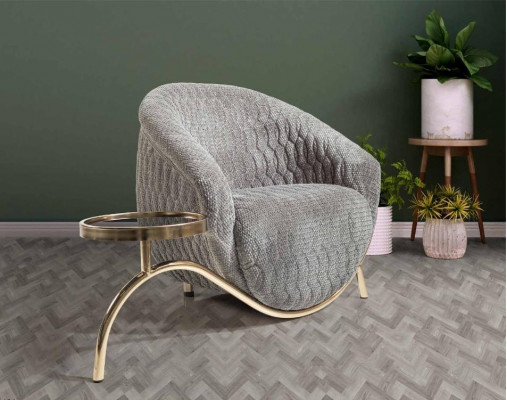 Sedací čalouněná křesla Living Room Club Chairs Gray Designer Armchair Noble 1-seater