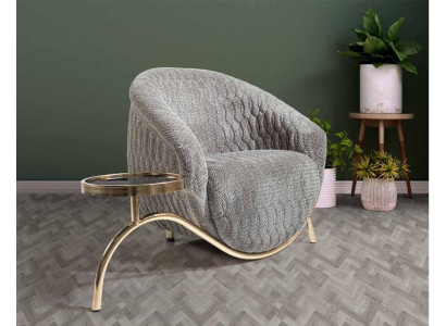 Sedací čalouněná křesla Living Room Club Chairs Gray Designer Armchair Noble 1-seater