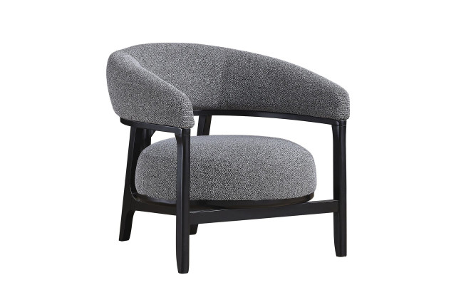 Graues Polster Ecksofa Designer Textil Sessel Wohnzimmer Luxus Garnitur