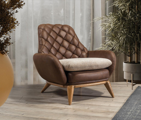 Designerová sedací souprava 4+3 místná luxusní kůže s křeslem a konferenčním stolečkem, 4 kusy.