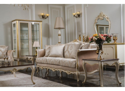 Luxus třímístná pohovka 3místné pohovky Design klasické pohovky Beige