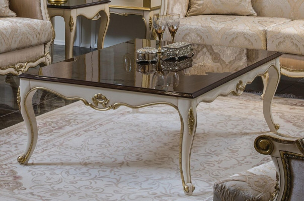 Luxusní sada konferenční stolk TV skříň Sofa Pohovka Potahová sada GARNITUR 3dílná. Nový