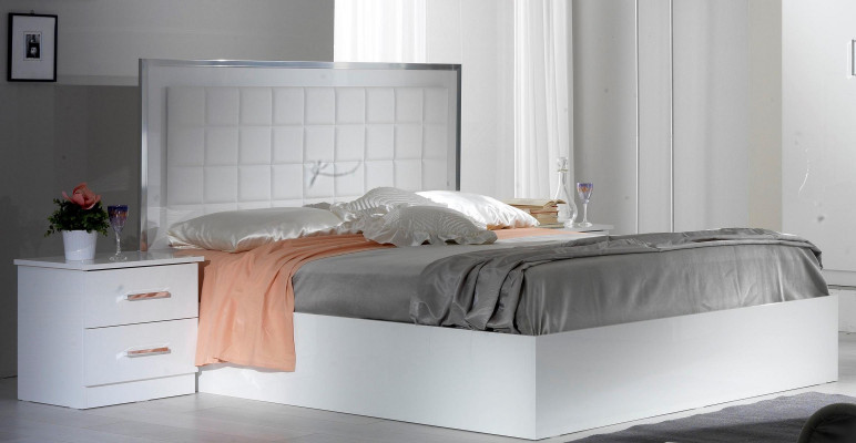 Postel noční stolek komoda 6dílná ložnice Sada Design Moderní Luxusní Ložnice
