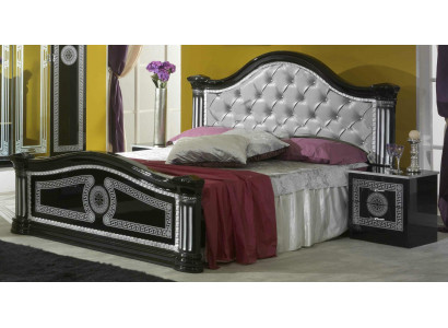 Postel 2x noční stolek 3ks. Ložnice Set Design Luxus Schlafzimmer Chesterfield
