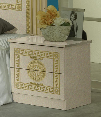 Design ložnice 3dílná sada postel noční stolek Klasický luxusní nábytek do ložnice