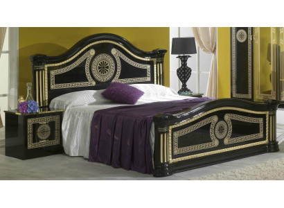 Design ložnice 3 kusy. Luxusní postel 2x noční stolek Klasická sada postelí.