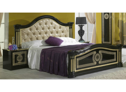 Chesterfield postel Kožená postel Polstrovaná postel Ložnice Manželská postel Lůžka 180x200cm