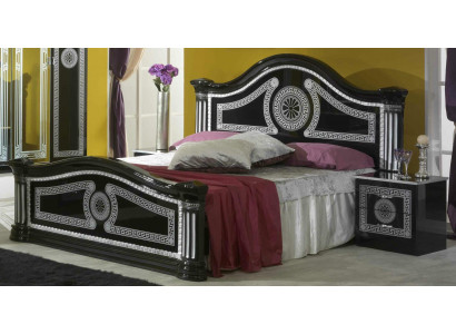 Postel Polštář Klasická manželská postel 180x200cm Dřevo Hotelové postele Ložnice Nové