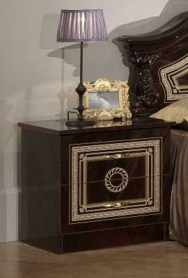 Noční stolek Masivní dřevo Noční stolky Konzole Noc Styl venkovského domu Konzola