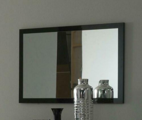 Zrcadlo s rámem z dreva, zrcadlo na stenu, klasické designové zrcadlo 90x60cm, drevené velké xxl.