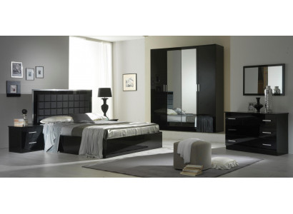 Design Ložnice 6 dílný ložnicový set postel noční stolek komoda Nový