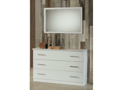 Vana Konsolen Stůl Side Board Room Dřevo Zrcadlo + Skříň 2 ks. Set
