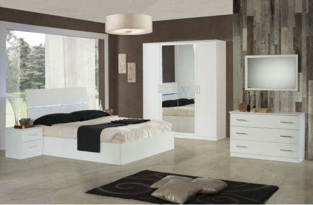 Vana Konsolen Stůl Side Board Room Dřevo Zrcadlo + Skříň 2 ks. Set