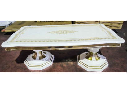 Stolní dekorační design Itálie nábytek stůl obývací pokoj stoly 130x70cm lesklý nový