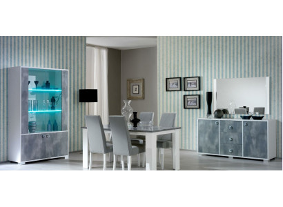 Moderní jídelní stůl Stůl Dřevo Stoly 160x90cm Jídelna Vyrobeno v Itálii Design Nový