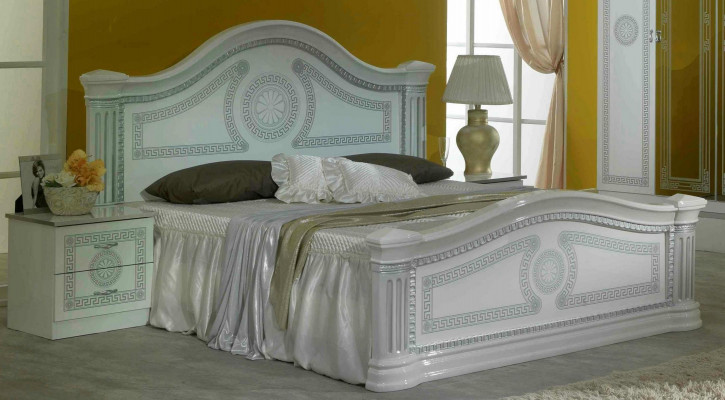 Design ložnice 3dílná postel 2x noční stolek Klasická luxusní sada nábytku