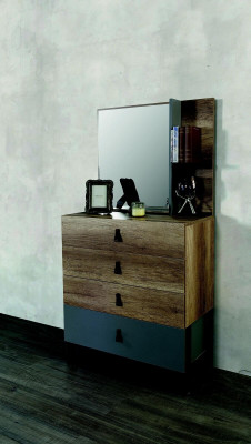 Komoda s zrcadlem Dřevo Moderní Luxusní Design Dětský pokoj Komody