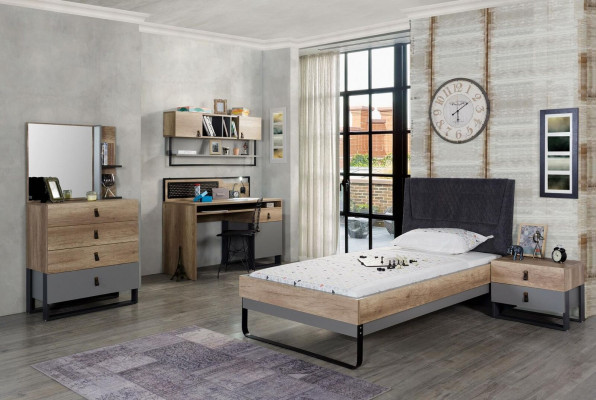 Komoda s zrcadlem Dřevo Moderní Luxusní Design Dětský pokoj Komody