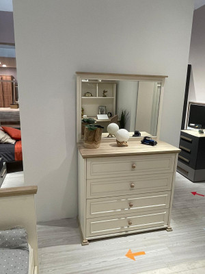 Komoda s zrcadlem Luxus Konzole Komody Ložnice Dětský pokoj