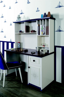 Psací stůl Luxus Stůl Psací stůl Police Skříň Dřevěný nábytek Stoly