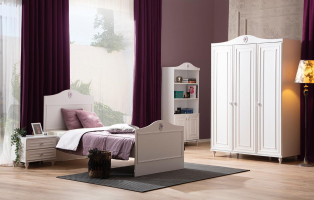 Šatní skříň Designer Skříň Noble Dřevo Luxus Dětský pokoj 140 cm