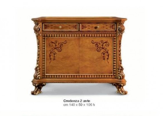 Komoda Sideboard Skříně Komody Dřevo Luxus Obývací pokoj Zlatá skříň Jídelní skříň