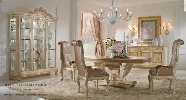Vitrínové skříně Vitríny dřevo Luxusní obývací pokoj nábytek Skříň Beige