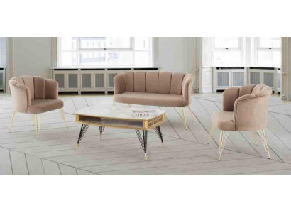 Sofa set Couch Sofa Polstrový nábytek Sofa 3-dílná sestava Kompletní sada