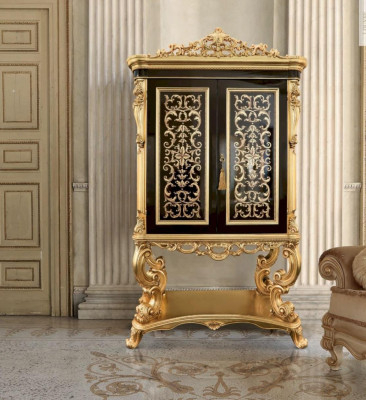 Skříň na vinné sklo, vinný regál, Vinný skříň, Skříň na víno, Skříň Zlatá obývací pokoj.