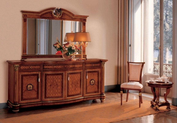 Sideboard Kommode Skříň Skříně Dřevo Obývací pokoj Nábytek Skříň XXL Hnědá