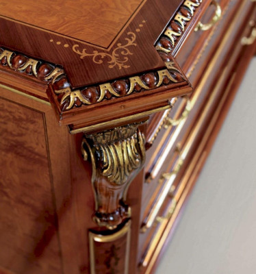 Kredenc Sideboard Skříně Skříně Dřevo Ložnice Nábytek Šatník Luxus Hnědý