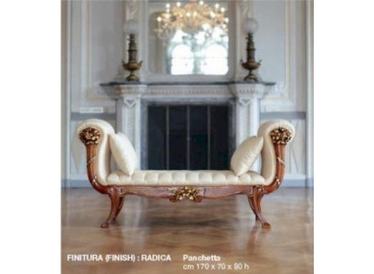 Chaiselongue lehátko Židle Látka Pohovka Baroko Luxus Beige Čalounění Hnědá