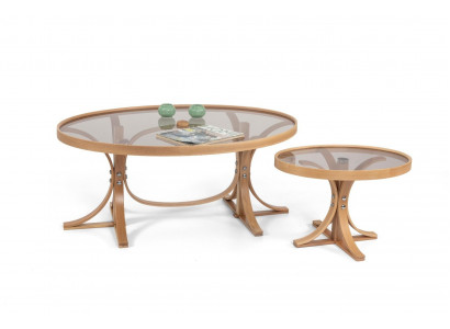 Obývací pokoj Kompletní 2x Konferenční stoly Luxus Moderní Designový Nábytek