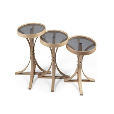 Obývací pokoj Kompletní 3x konferenční stoly Luxusní kavárenský stůl Nábytek