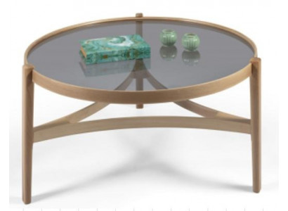 Moderní nábytek do obývacího pokoje, designérský luxusní kulatý stůl na kávu.