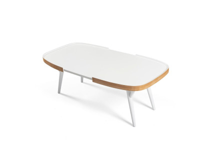 Holz Weiß Couchtisch Wohnzimmer Designer Modern Einrichtung