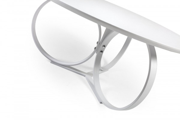 Bílý kulatý stůl do obývacího pokoje designérského nábytku moderního nábytku