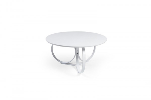 Bílý kulatý stůl do obývacího pokoje designérského nábytku moderního nábytku