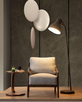 Textilní křeslo designér obývací pokoj Relax jednosedadlo Luxusní křeslo s loketními opěrkami.