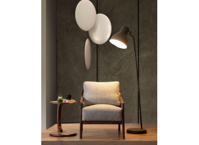 Textilní křeslo designér obývací pokoj Relax jednosedadlo Luxusní křeslo s loketními opěrkami.