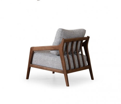 Textilní křeslo designér obývací pokoj Relax jednosedadlo Luxusní křeslo s loketními opěrkami.